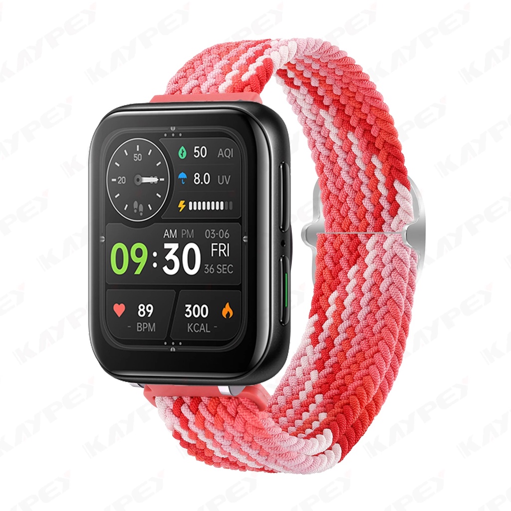 Dây Nylon Bện 1 / 2 Cho Đồng Hồ Thông Minh OPPO 41 / 46mm 42 / 46mm
