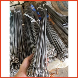 Que xiên nướng thịt bằng inox không rỉ dài 60 cm!