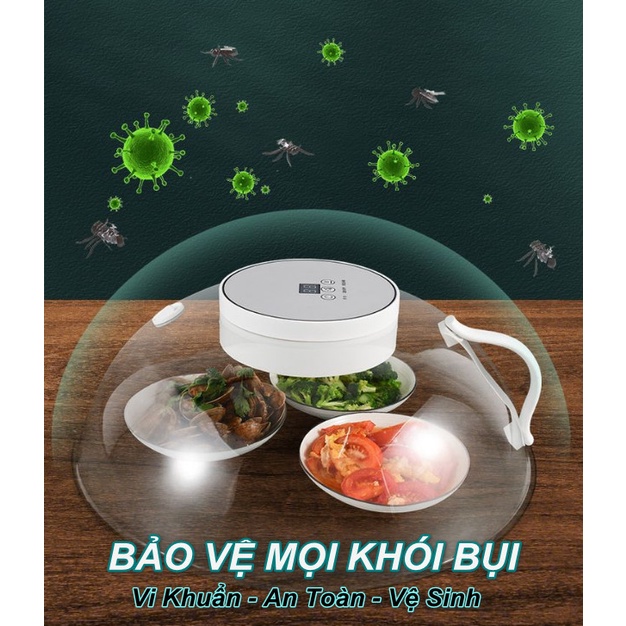 Lồng Bàn Điện Thông Minh Hâm Nóng Thức Ăn, Khử Khuẩn Đồ Dùng, Che Đậy Ruồi Muỗi - Home Decor Furniture