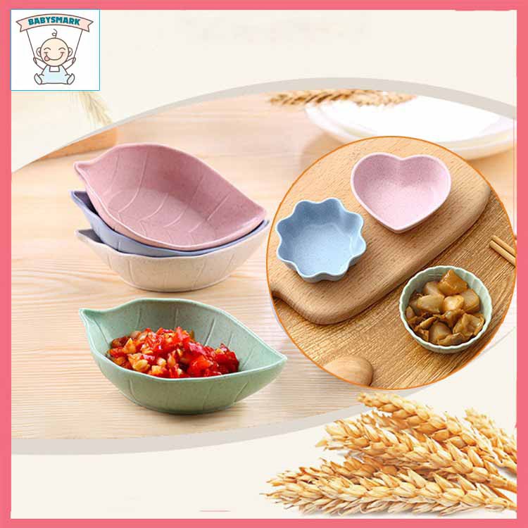 Chén ăn dặm, bát ăn dặm lúa mạch kiểu nhật mini dành cho bé từ 5 tháng tuổi trở lên tập ăn dặm