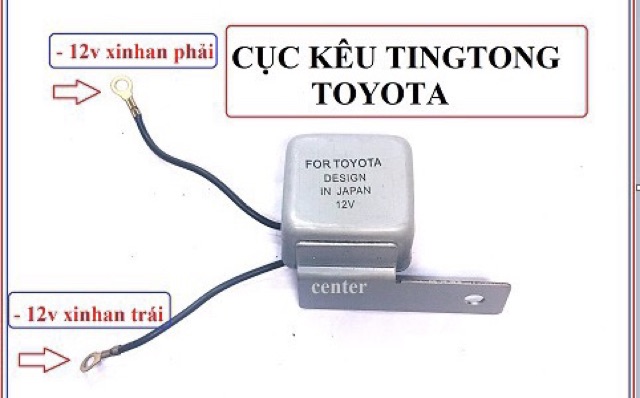 Cục chớp kêu tingtong chế xi nhan của Toyota thông dụng các loại xe