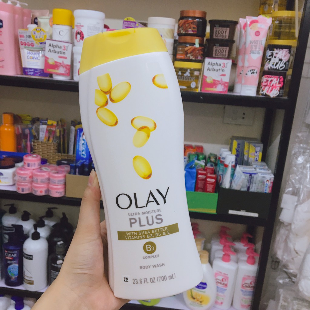 SỮA TẮM OLAY CHIẾT XUẤT TỪ BƠ CỦA MỸ CHAI 700ML