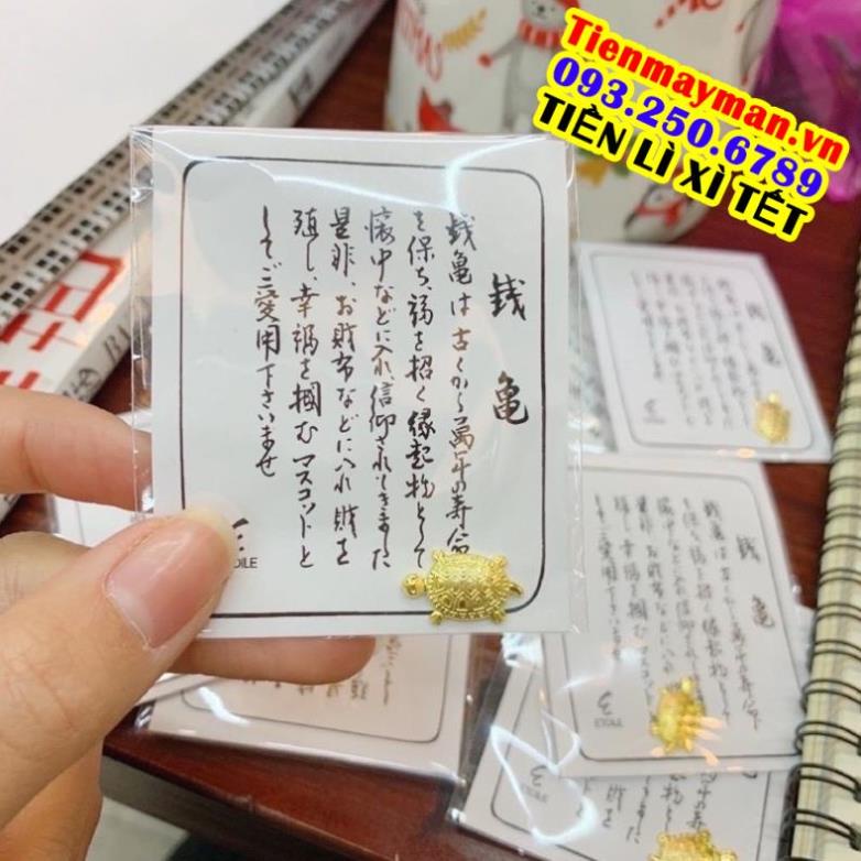 Rùa Vàng Phong Thuỷ Bỏ Ví May Mắn Chiêu Tài Lộc H023