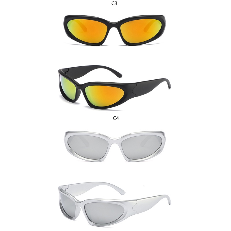 Kính Mát Gọng Vuông Phong Cách Thể Thao Thời Trang Cho Nam Nữ