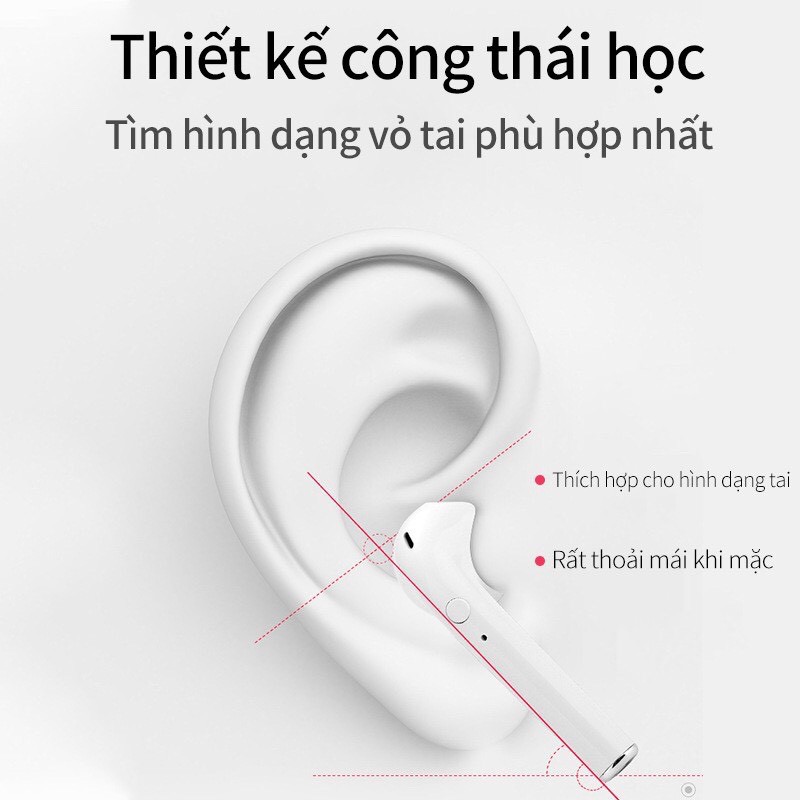 {[Hàng Mới Về]} Tai nghe Bluetooth I9S Đàm Thoại 2 Chiều Không Dây - Kháng Nước Thể Thao - Bass Siêu Trầm | BigBuy360 - bigbuy360.vn