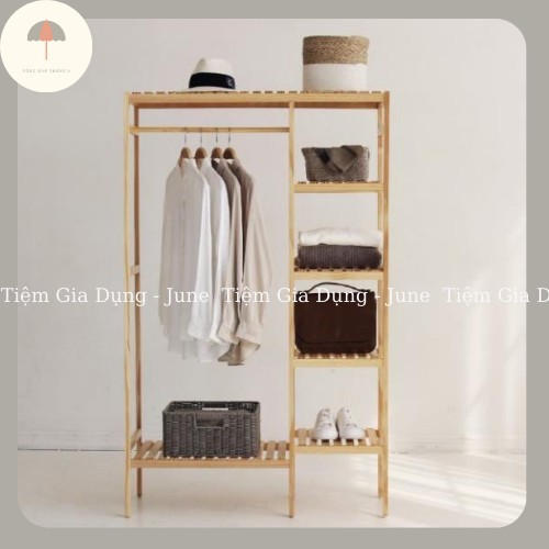 🌟 MIỄN SHIP 🌟 Tủ Treo Quần Áo 2 Buồng Gỗ Thông Newzealand Nội Thất Kiểu Hàn DOUBLE HANGER Lắp Ráp Kích Thước 97x35x150