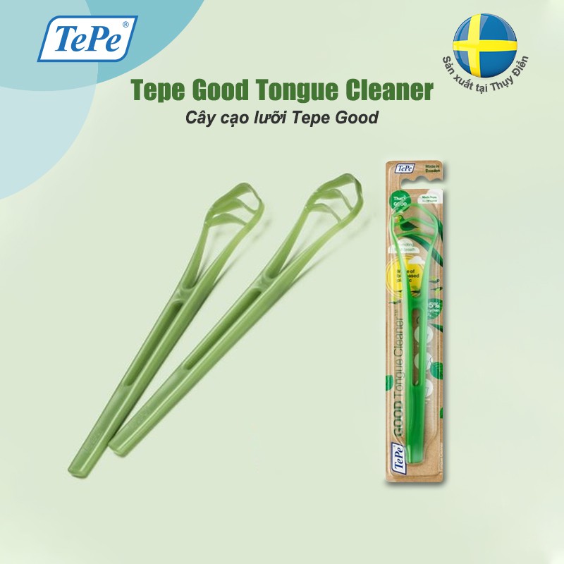 Cây cạo lưỡi ngăn ngừa hôi miệng, thân thiện với môi trường Tepe GOOD Tongue