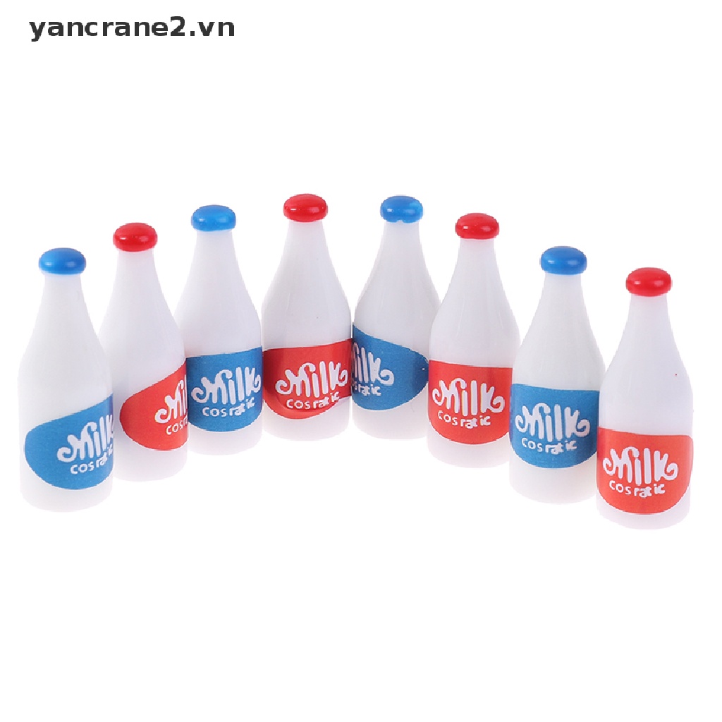 Bộ 4 Mô Hình Bình Sữa Thu Nhỏ Tỉ Lệ 1 / 12 Trang Trí Nhà Búp Bê