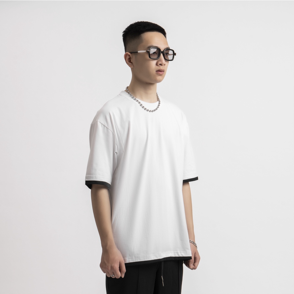 Áo thun trơn PHỐI GẤU Unisex N7 Basic Tee mùa hè Nam Nữ tay lỡ Oversize form rộng đường phố phong cách Hàn Quốc