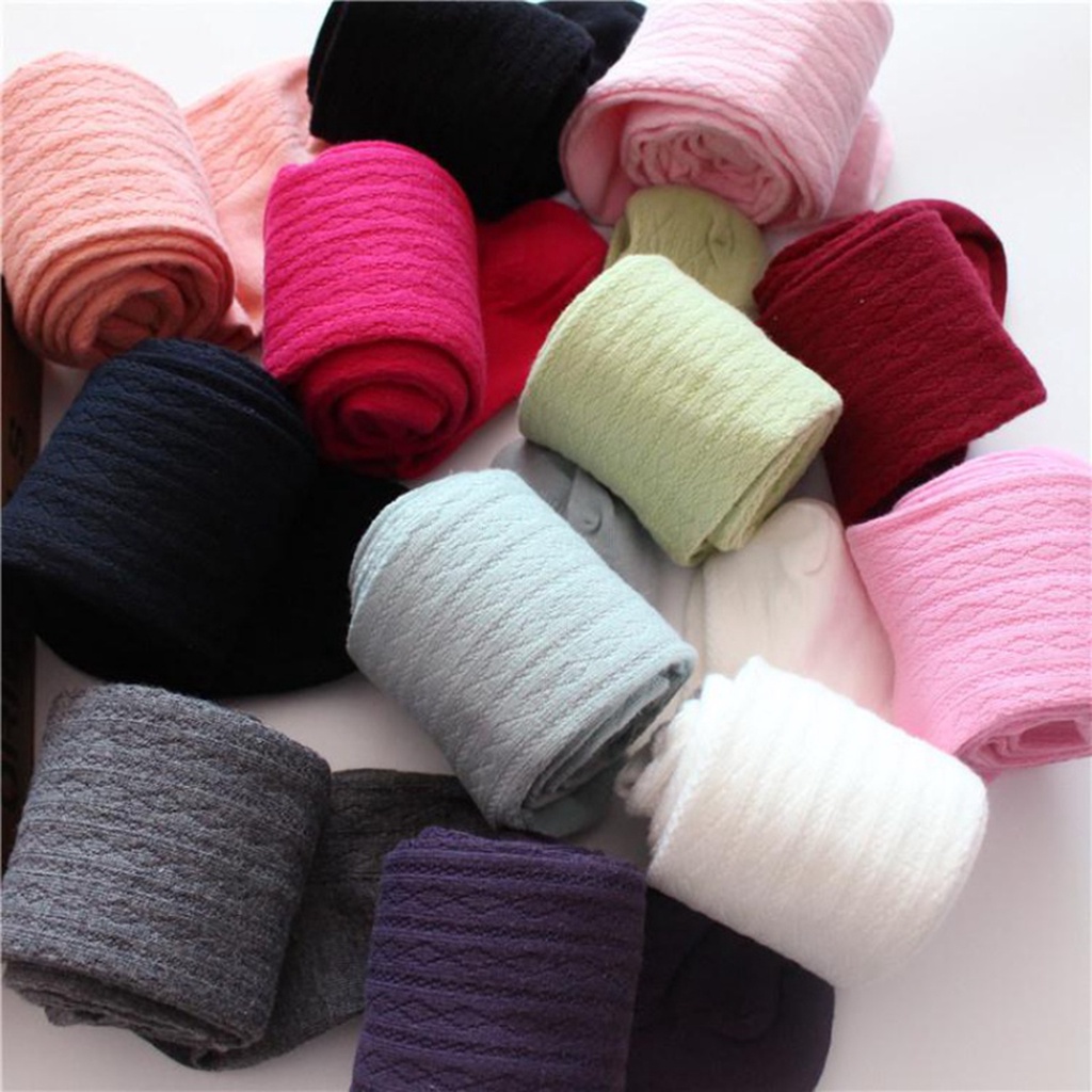 Quần vớ cotton dài đơn giản thời trang cho bé gái 0-8 tuổi