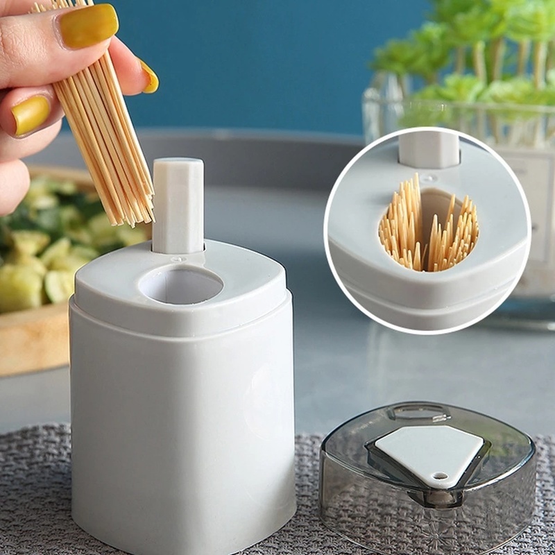 Hộp Đựng Tăm Xỉa Răng Tự Động Bật Lên Chống Bụi Đa Năng Kích Thước Lớn