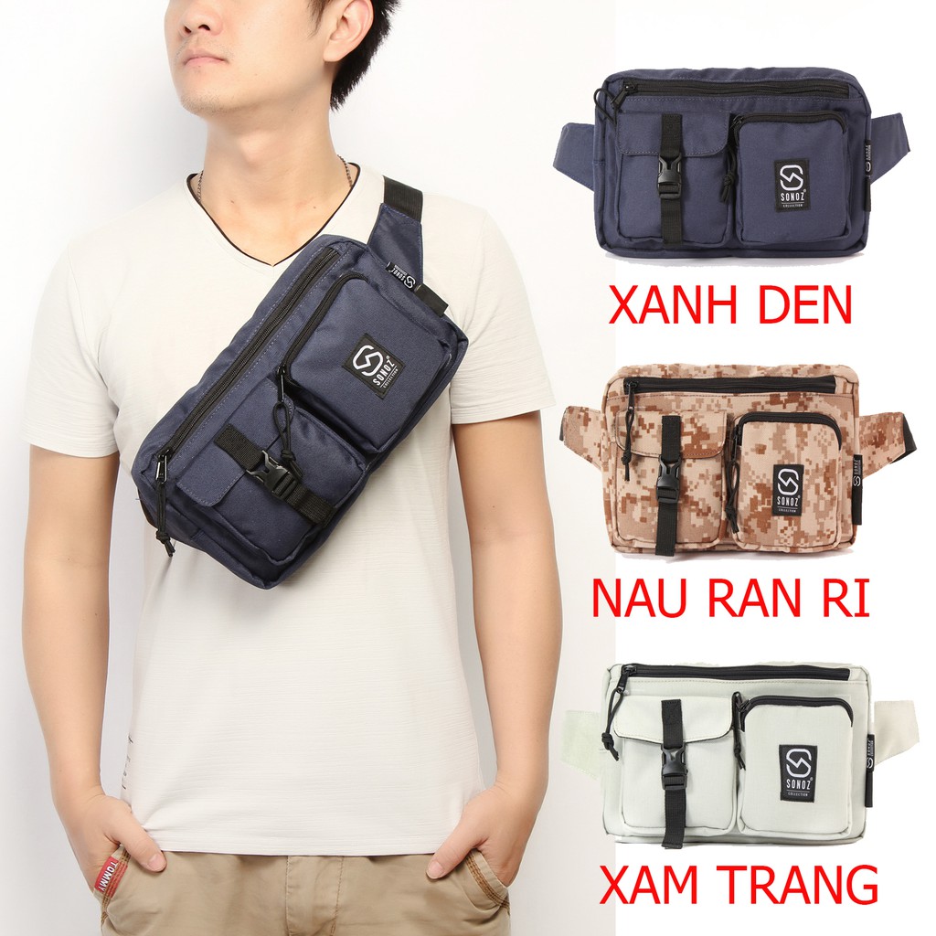 Túi Đeo Ngực SONOZ LE WAIST PACKS FOR HIKING Túi Nam Đựng Đồ Chống Thấm Nước Phù Hợp Đi Chơi, Dã Ngoại - Bảo Hành 1 Năm