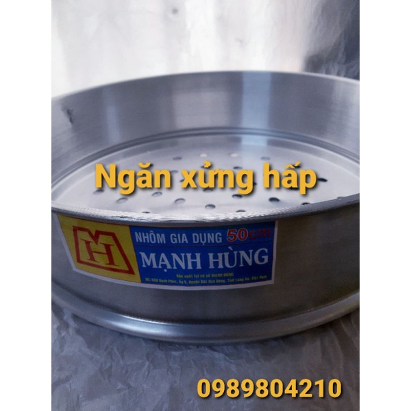 (Chính Hãng Mạnh Hùng)Bộ xửng hấp nhôm Mạnh Hùng 2 tầng size 50, xửng hấp bánh,bộ xửng hấp bánh bao,rau,củ,quả