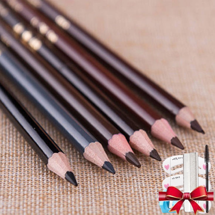 (hàng Mới Về) Set 6 Chì Kẻ Lông Mày Chống Nước Chống Mồ Hôi Tiện Dụng