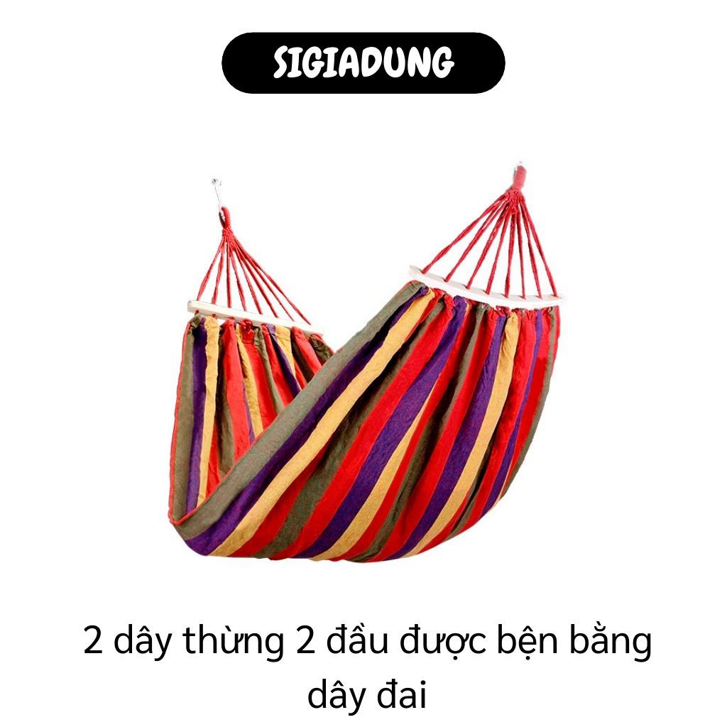 [SGD] Võng Du Lịch - Võng Ngoài Trời Dã Ngoại Nhiều Màu, Chịu Lực Lên Đến 120kg 5689