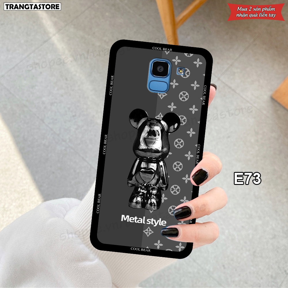 Ốp lưng Samsung J6 2018 / J6 Plus / J6+ in hình gấu Bearbrick,Metal Style,Doremon siêu dễ thương chất lượng