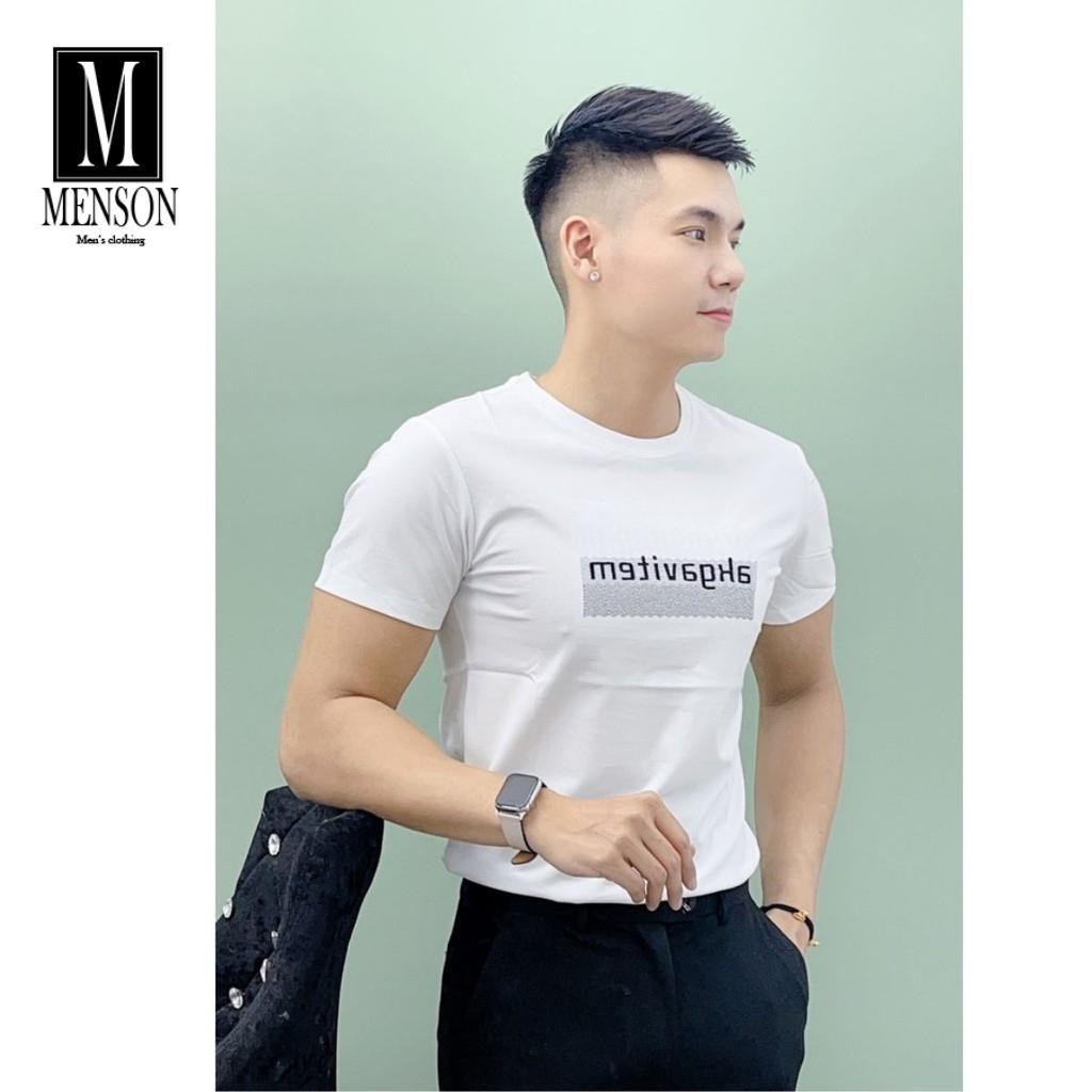 [Hàng Cao Cấp] Áo thun nam, Áo phông nam trắng cổ tròn họa tiết đơn giản 100% cotton co giãn 4 chiều chất mát MR1415 | BigBuy360 - bigbuy360.vn