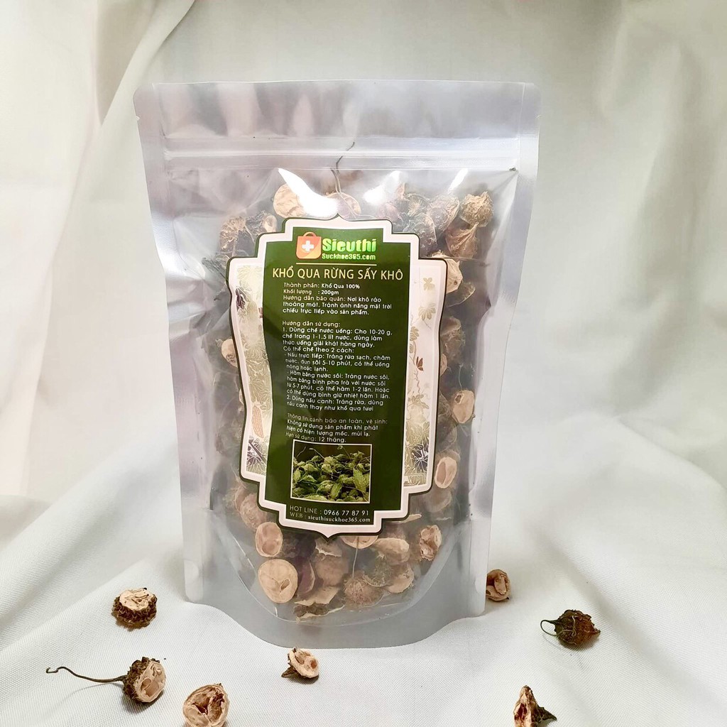 Khổ Qua Rừng Sấy Khô 200g  HẠ ĐƯỜNG HUYẾT GIẢM HUYẾT ÁP