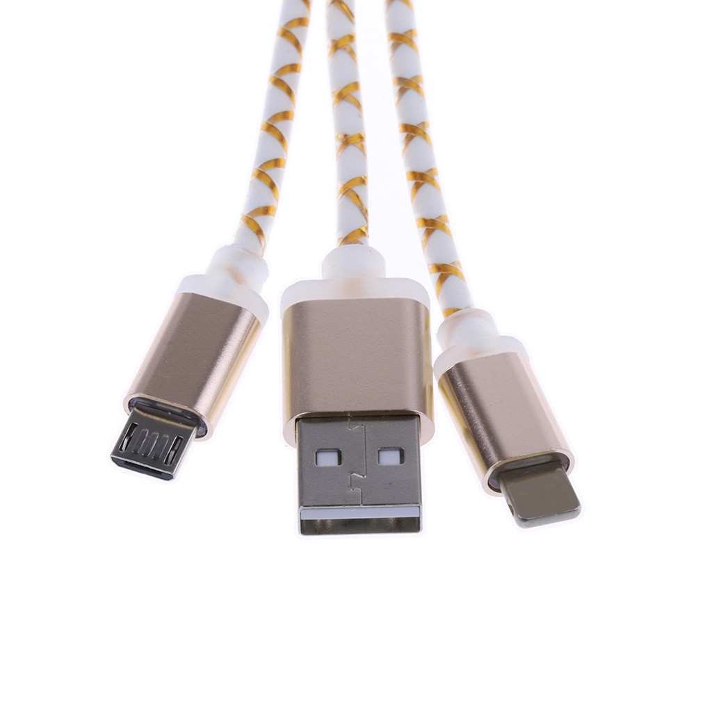 Móc chìa khóa 2 trong 1 với cổng sạc USB cho iPhone Samsung Android