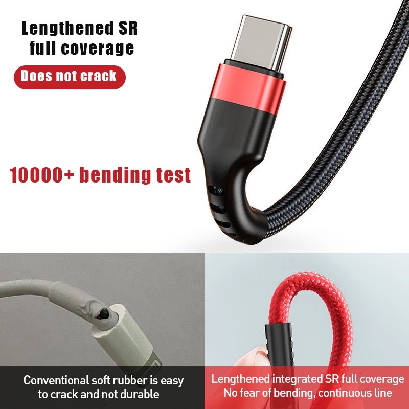 Dây Cáp Sạc Nhanh 1M/2M 6A Type-c Chất Lượng Cao Cho Huawei P30 P40 Pro 66W
