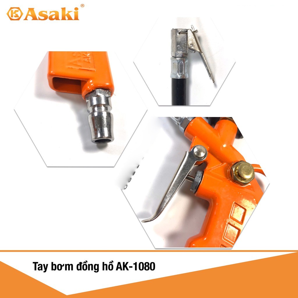 Tay bơm đồng hồ cao cấp chính hãng Asaki AK-1080