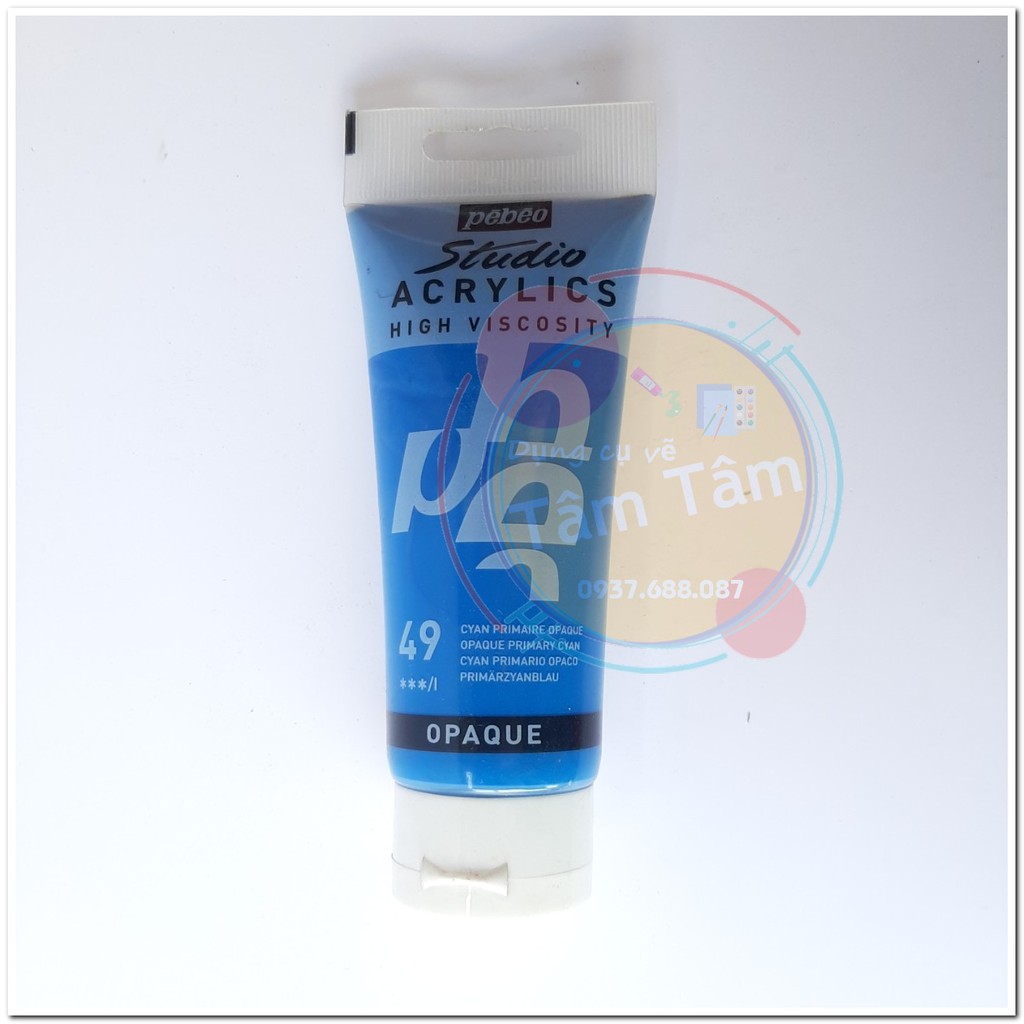 Màu acrylic Pebeo 100ml, studio acrylics Pebeo 100ml đăng lần 1/3-Dụng cụ vẽ Tâm Tâm