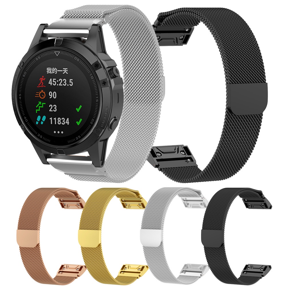 Dây đeo thay thế 26 22 20mm dành cho đồng hồ thông minh Garmin Fenix 5x 5 5s 3 3hr D2 S60 Fenix 6x 6 6s Pro