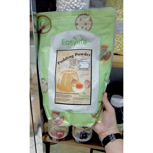 Bột Pudding Flan DÂU/SÔCOLA/KHOAI MÔN nhập khẩu Đài Loan EasyLife gói 1Kg