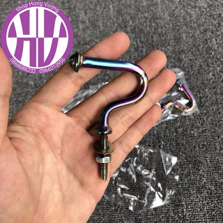 Móc treo đồ kiểu móc câu 7 màu Titan - Móc treo đồ xe máy