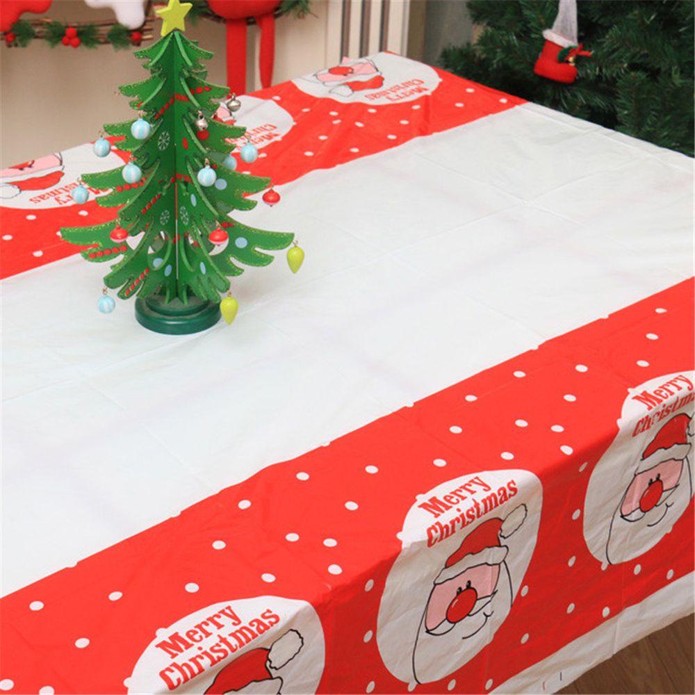 Khăn Trải Bàn Họa Tiết Người Tuyết Giáng Sinh 110 * 180cm