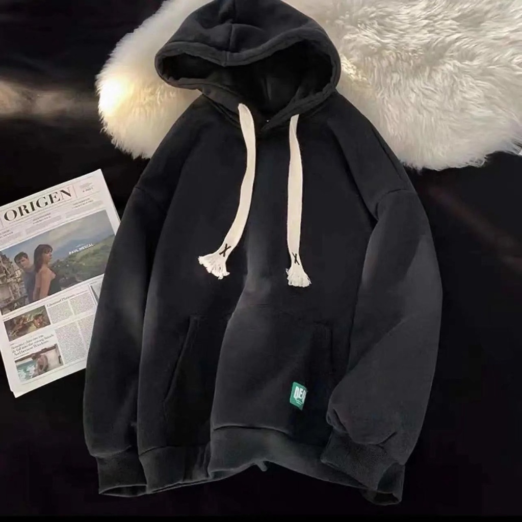 Áo Hoodie nam Màu Sắc Đơn Giản Phong Cách Hàn Quốc áo hoodie form rộng Nữ simple áo hoodie giá rẻ