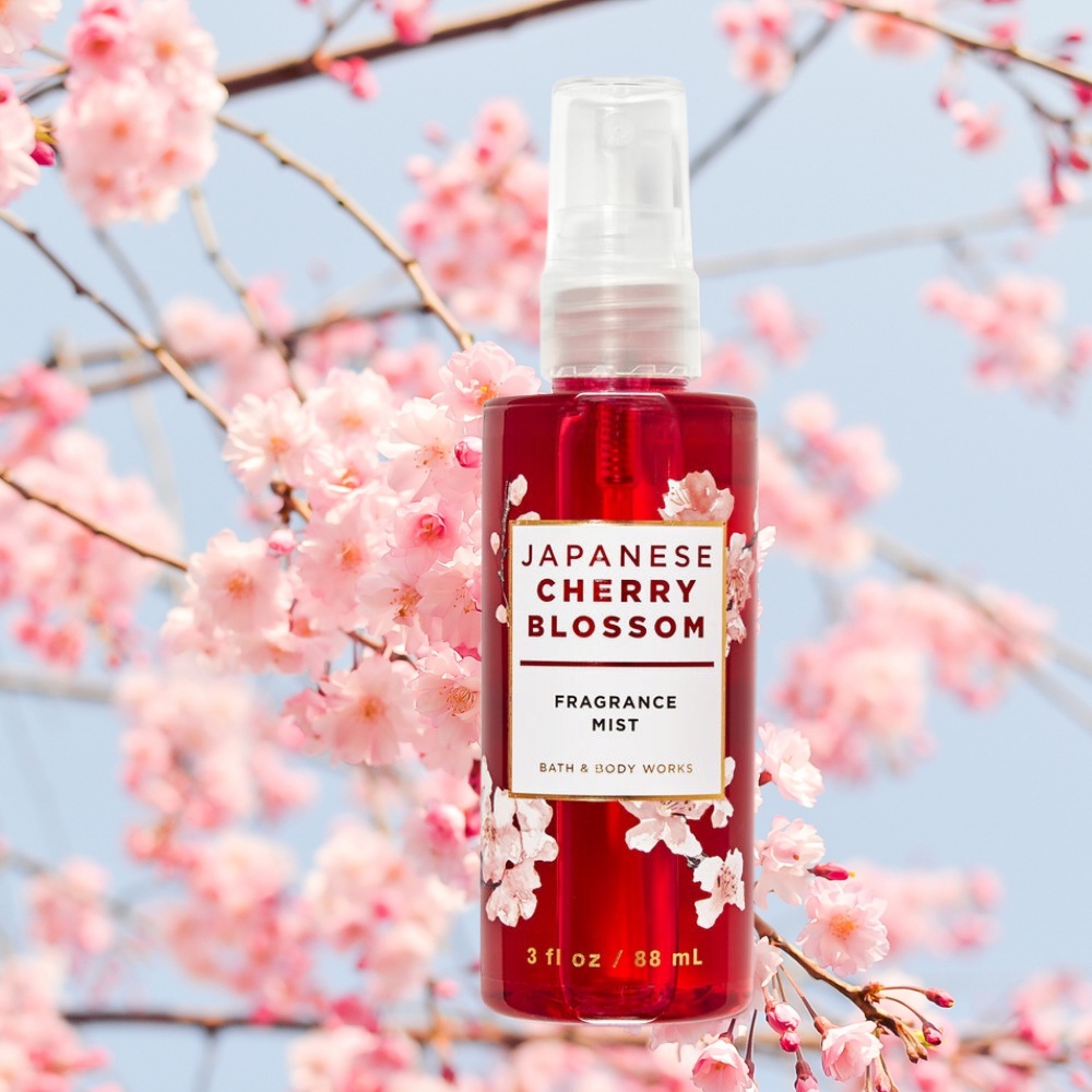 Xịt Thơm Toàn Thân Body Mist Bath And Body Works Japanese Cherry Blossom Tinh Tế Hương Anh Đào Nhật Bản Chai Mini 88ml