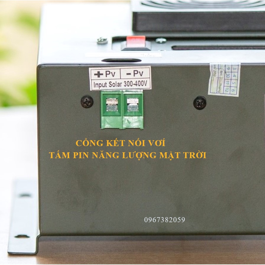 Máy chuyển điện pin năng lượng mặt trời Inverter Solar 400VDC/2KVA/1600W lên điện 220V hàng Nhật Bản