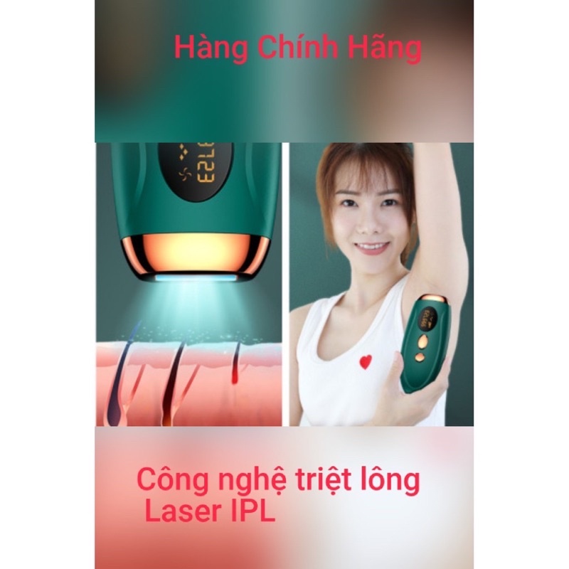 Máy triệt lông mini công nghệ laser IPL
