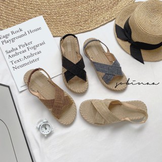 Sandal chéo giả cói