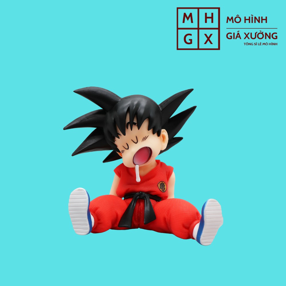 Mô hình Dragon Ball SonGoku ngủ gật cực dễ thương cao 10cm cảnh ngủ ở quên ở võ đài , figure 7 viên ngọc rồng sogoku