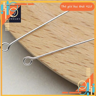 Đinh bạc móc câu - Charm đinh bạc móc tròn 30mm