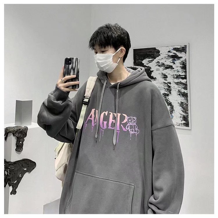 Áo khoác Hoodie dày chất lượng cao không khóa kéo cho nam nữ