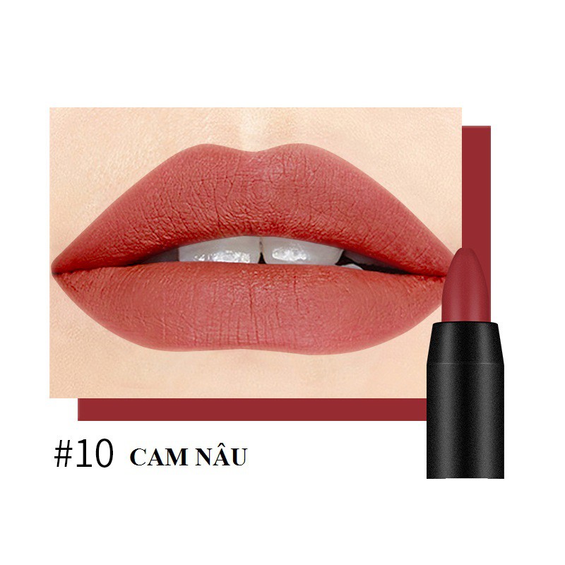 Son sáp bút chì Flowing Golden Kiss Matte Soft Lipstick siêu lì và mịn môi PI3016 | BigBuy360 - bigbuy360.vn