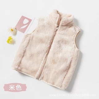 áo gile lông cừu có khóa kéo