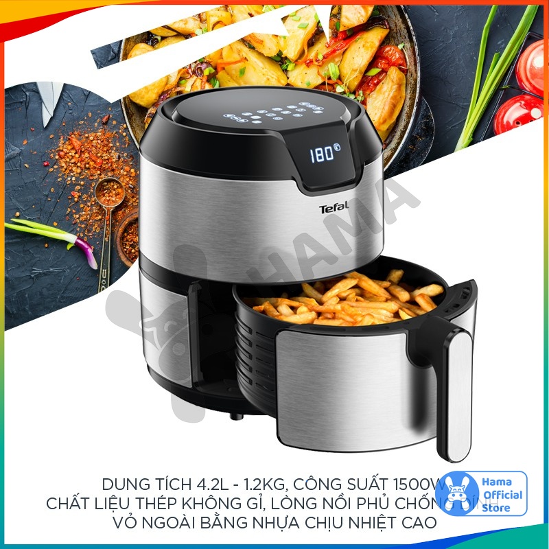 Nồi chiên không dầu Tefal EY401D15 𝗛𝗔𝗠𝗔 𝗦𝗧𝗢𝗥𝗘, Size XL 4.2L, Chính Hãng, Bảo hành 2 năm, mã DT_NB_002