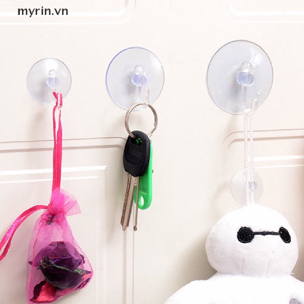 Móc Hít Tường Trong Suốt Treo Đồ Tiện Dụng