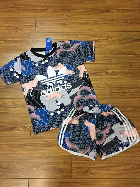 Bộ thể thao đùi TN họa tiết Adidas