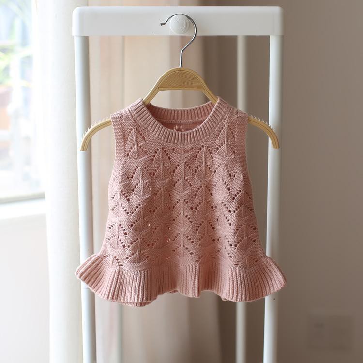 ❤Áo Khoác Len Không Tay Thời Trang Xuân Thu 2021 Dễ Thương Cho Bé Gái