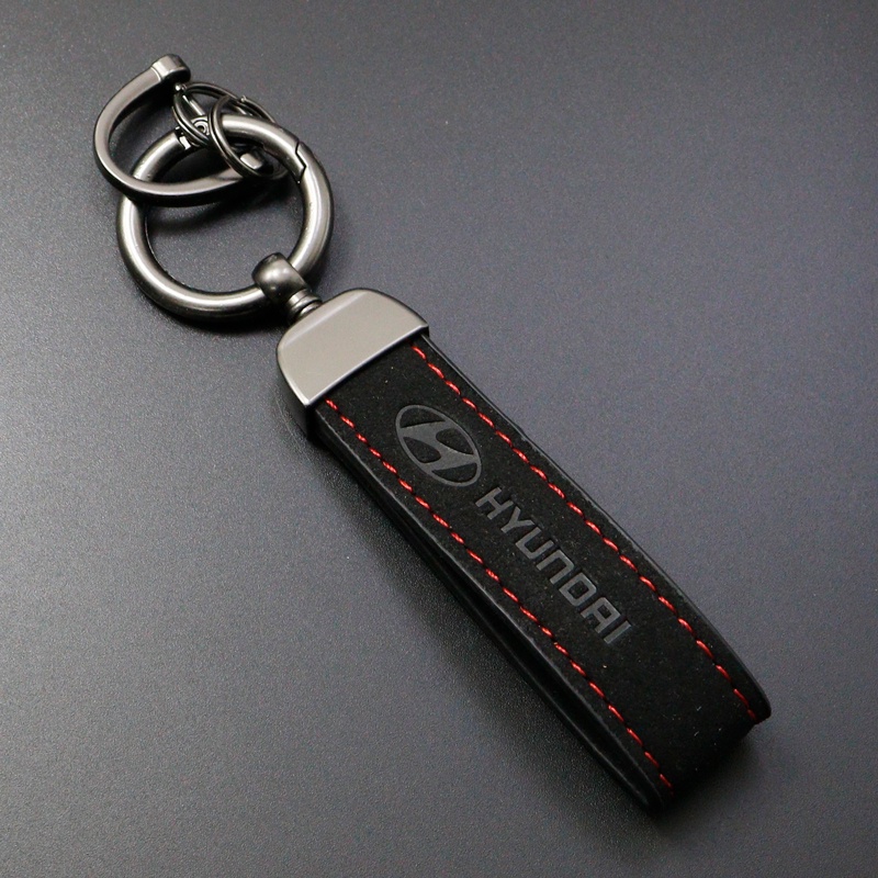 Móc Khóa Da Lộn Hình Logo Xe Hơi Bằng Hợp Kim