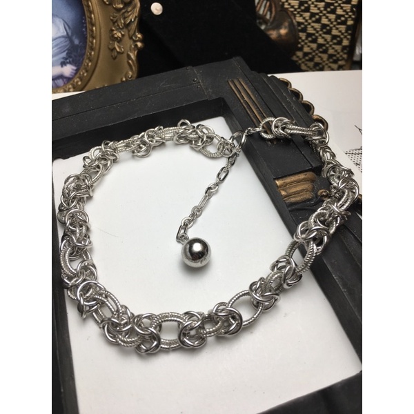 Used-Vòng cổ choker nhỏ- dạng mắt xích