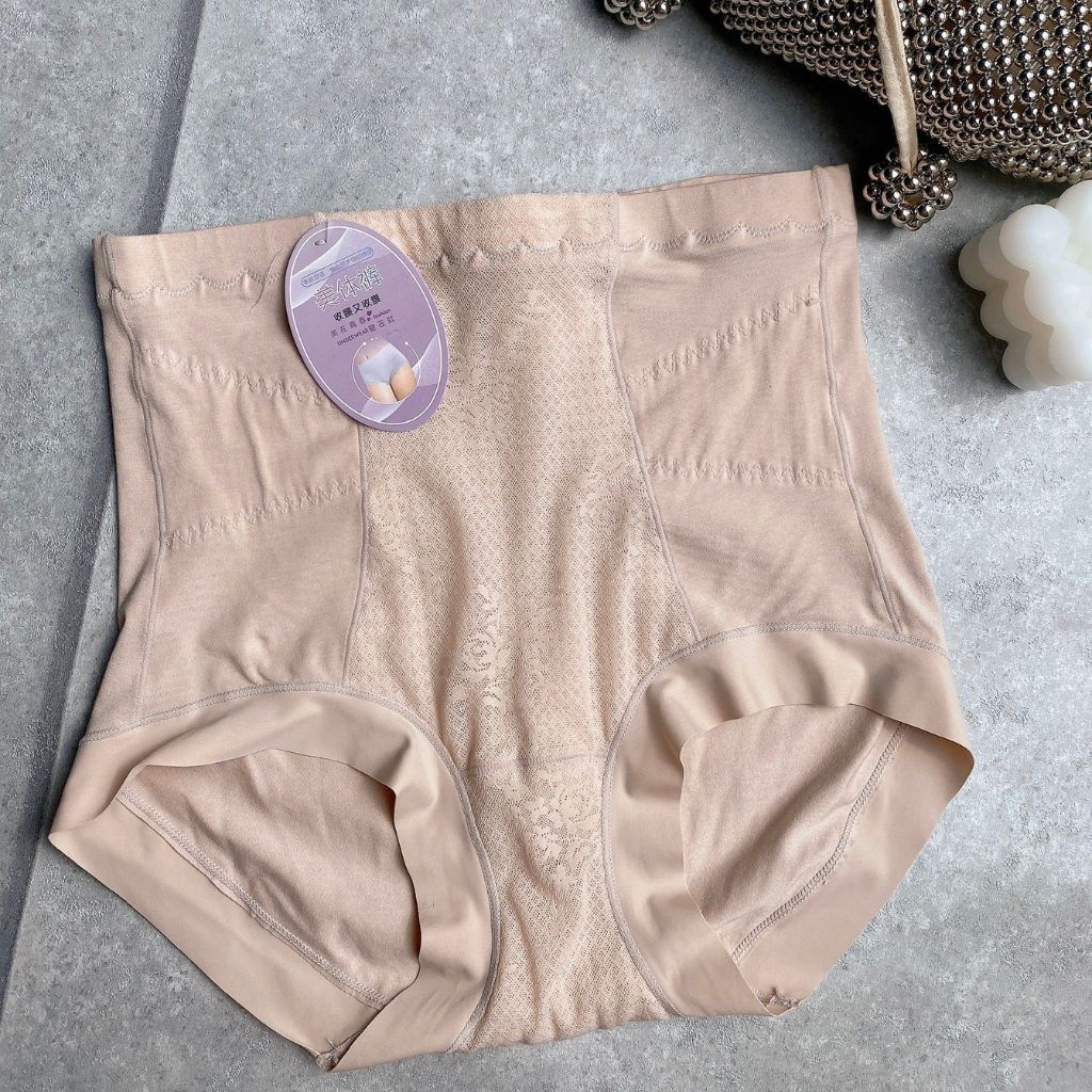 Set 4 Quần Lót Nữ Cotton Cạp Cao Gen Bụng Kháng Khuẩn Hàng Cao Cấp Q16