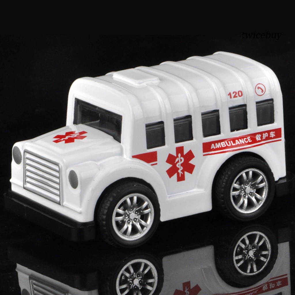 Xe cảnh sát/Xe / Xe buýt trường học/Xe cứu thương mini đồ chơi cho trẻ