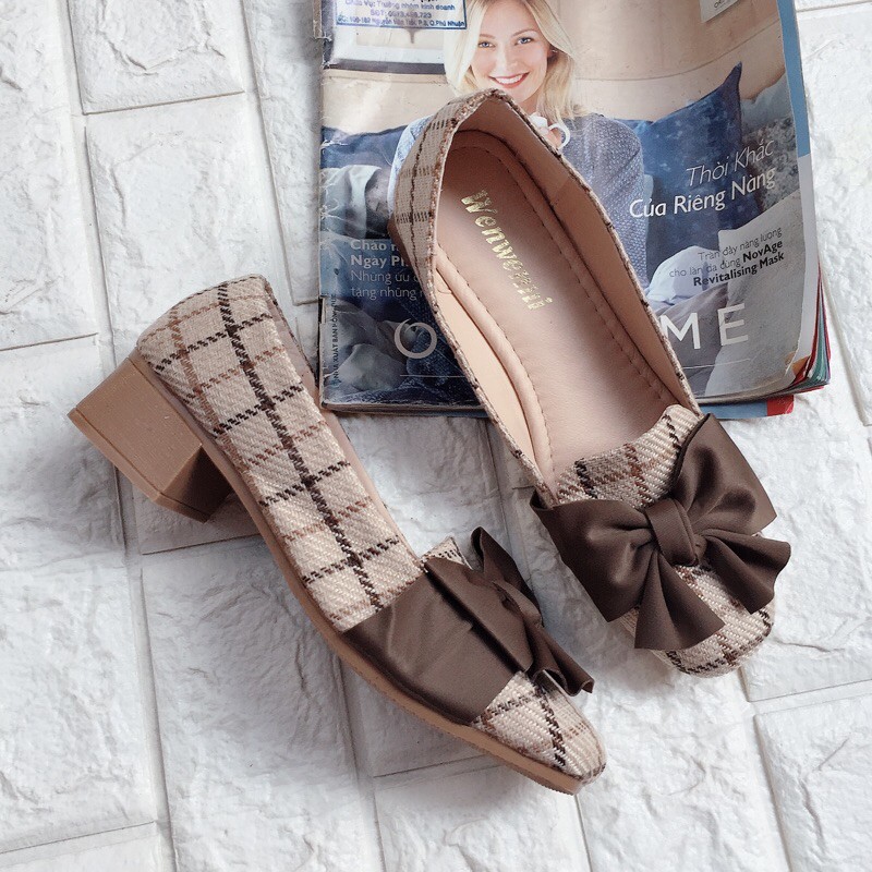 Giày búp bê cao 4 phân đế vuông | BigBuy360 - bigbuy360.vn