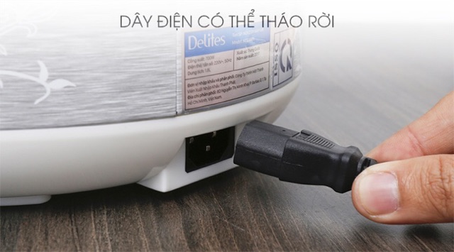 Nồi cơm điện Delites 1.8 lít NCG1805 trưng bày 99%-Dung tích nồi:1.8 lít Số người ăn:4 - 6 người